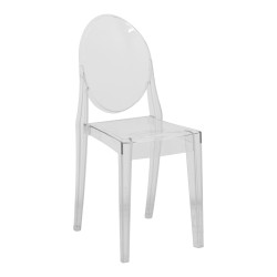 Καρέκλα Narova  διάφανο PC 40x45x92εκ