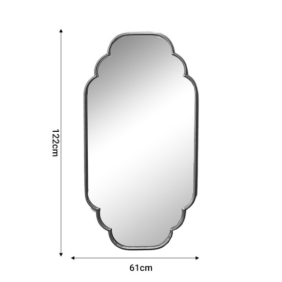 Καθρέπτης Farous Inart χρυσό μέταλλο 61x3x122εκ Model: 295-000015