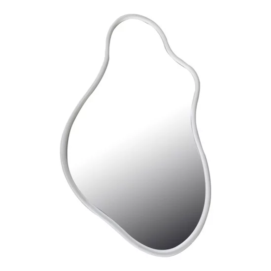 Καθρέπτης Decorde Inart ξύλο σε λευκή απόχρωση 90x3.5x150εκ