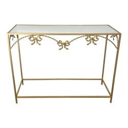 Κονσόλα Frensia Inart μέταλλο σε χρυσή απόχρωση 100x30x80εκ Κονσόλα Frensia Inart μέταλλο σε χρυσή απόχρωση 100x30x80εκ