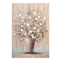 Πίνακας σε καμβά Flowerpot Inart 70x3x100εκ