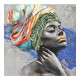 Πίνακας σε καμβά Africana Inart 100x3x100εκ Πίνακας σε καμβά Africana Inart 100x3x100εκ
