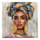 Πίνακας σε καμβά Turban Inart 80x3x80εκ Πίνακας σε καμβά Turban Inart 80x3x80εκ
