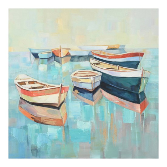 Πίνακας σε καμβά Boatty Ι Inart 100x3x100εκ Πίνακας σε καμβά Boatty Ι Inart 100x3x100εκ