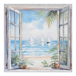 Πίνακας σε καμβά Deive Ι 3D Inart 80x3x80εκ