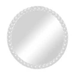 Καθρέπτης Mebel Inart λευκό pp Φ60x3.5εκ