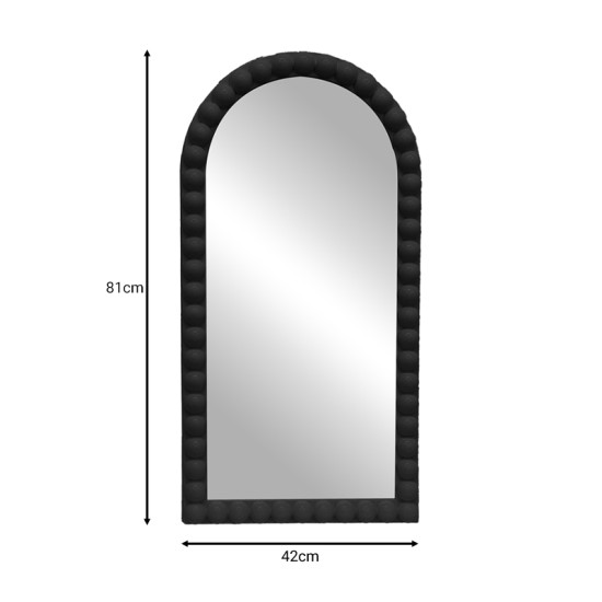 Καθρέπτης Pavloval Inart μαύρο pp 42x81x3.5εκ Model: 298-000010