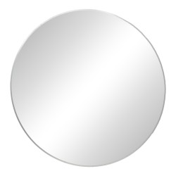 Καθρέπτης Emmett Inart ασημί αλουμίνιο Φ80x2.5εκ