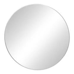 Καθρέπτης Emmett Inart ασημί αλουμίνιο Φ80x2.5εκ