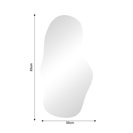 Καθρέπτης Polen Inart γυαλί 50x1x85εκ Model: 298-000032