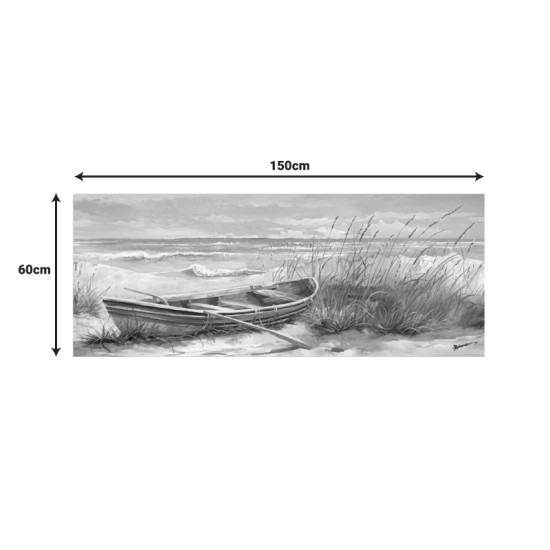 Πίνακας σε καμβά Barcu Inart με πλαίσιο 150x3.5x60εκ Πίνακας σε καμβά Barcu Inart με πλαίσιο 150x3.5x60εκ