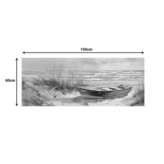 Πίνακας σε καμβά Barcu I Inart με πλαίσιο 150x3.5x60εκ Πίνακας σε καμβά Barcu I Inart με πλαίσιο 150x3.5x60εκ