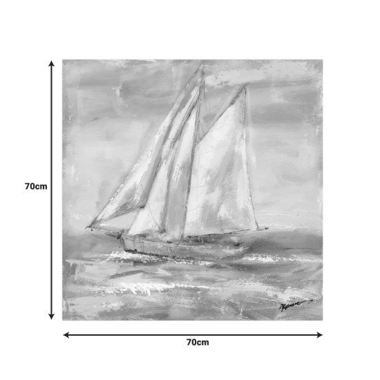 Πίνακας σε καμβά Siedo Inart με πλαίσιο 70x3.5x70εκ Πίνακας σε καμβά Siedo Inart με πλαίσιο 70x3.5x70εκ