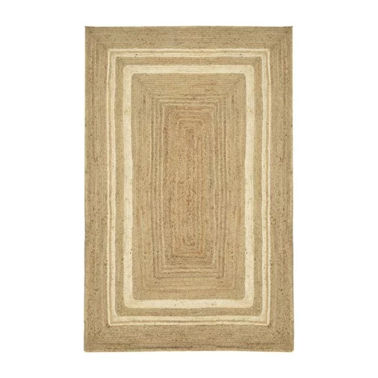 Χαλί Mazir Inart μπεζ-εκρού γιούτα 120x180x1εκ