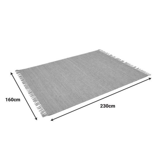 Χαλί Teppe  γιούτα σε φυσική απόχρωση 230x160x1εκ