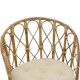 Πολυθρόνα Rostan Inart φυσικό rattan με μαξιλάρι 60x46x80εκ Model: 309-000001