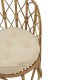 Πολυθρόνα Rostan Inart φυσικό rattan με μαξιλάρι 60x46x80εκ Model: 309-000001