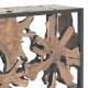 Κονσόλα Donis Inart φυσικό-μαύρο μασίφ ξύλο teak 120x40x75εκ Model: 315-000005