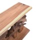 Κονσόλα Nasiol Inart φυσικό μασίφ ξύλο teak 120x40x75εκ Model: 315-000008