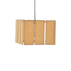 Φωτιστικό οροφής Boxfo Inart καφέ press papier-μέταλλο 32x32x123εκ Φωτιστικό οροφής Boxfo Inart καφέ press papier-μέταλλο 32x32x123εκ