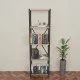 Βιβλιοθήκη Glase oak μελαμίνης-μαύρο μέταλλο 40x30x150εκ Βιβλιοθήκη Glase oak μελαμίνης-μαύρο μέταλλο 40x30x150εκ