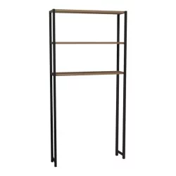 Έπιπλο πλυντηρίου Bothy  oak μελαμίνης-μαύρο μέταλλο 73x22x150εκ