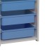 Συρταριέρα με καλάθια Toyli pakoworld λευκό-μπλε μελαμίνης 45x30x78εκ Model: 321-000065