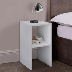 Κομοδίνο Deseo  σε λευκή απόχρωση  30x30x60εκ Κομοδίνο Deseo  σε λευκή απόχρωση  30x30x60εκ