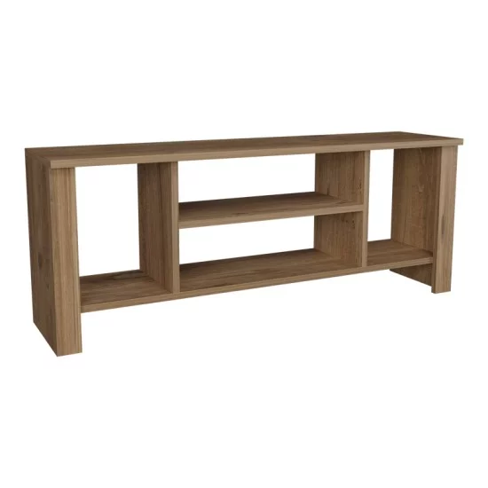Έπιπλο τηλεόρασης Seref  σε oak απόχρωση 120x30x47εκ