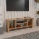 Έπιπλο τηλεόρασης Seref  σε oak απόχρωση 120x30x47εκ