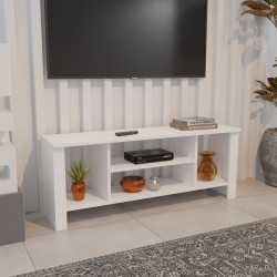 Έπιπλο τηλεόρασης Seref  σε λευκή απόχρωση 120x30x47εκ Έπιπλο τηλεόρασης Seref  σε λευκή απόχρωση 120x30x47εκ