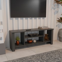 Έπιπλο τηλεόρασης Seref  σε ανθρακί απόχρωση 120x30x47εκ Έπιπλο τηλεόρασης Seref  σε ανθρακί απόχρωση 120x30x47εκ