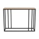 Κονσόλα Cansbia  oak με μαύρο μέταλλο 100x25x75εκ