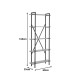 Βιβλιοθήκη Derena  oak με μαύρο μέταλλο 60x29x160εκ