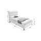 Κρεβάτι μονό Luxe pakoworld με αποθηκευτικό χώρο κρεμ ύφασμα 120x200εκ Model: 323-000005