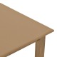 Τραπέζι Zolenio pakoworld μασίφ ξύλο οξιάς με επιφάνεια mdf λούστρο καρυδί 60x60x76εκ Model: 325-000001