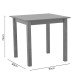 Τραπέζι Zolenio pakoworld μασίφ ξύλο οξιάς με επιφάνεια mdf λούστρο καρυδί 60x60x76εκ Model: 325-000001