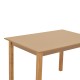 Τραπέζι Zolenio pakoworld μασίφ ξύλο οξιάς με επιφάνεια mdf λούστρο καρυδί 120x80x76εκ Model: 325-000002