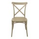 Καρέκλα Crossie pp σε απόχρωση cappucino 38x46.5x82εκ Καρέκλα Crossie pp σε απόχρωση cappucino 38x46.5x82εκ