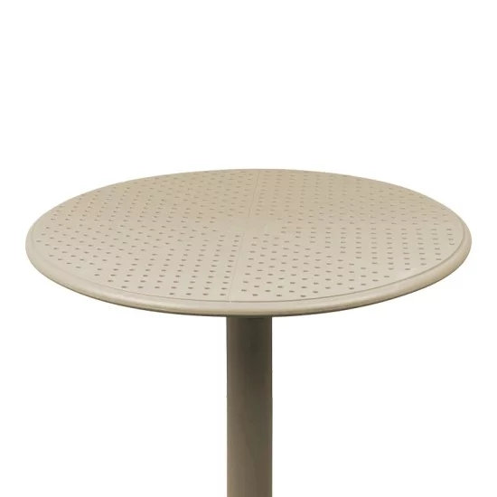Τραπέζι Merkon  διάτρητο cappuccino PP Φ60x75εκ