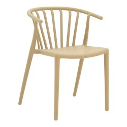 Πολυθρόνα Zelma  pp σε ανοιχτή απόχρωση cappuccino 55x53x73εκ