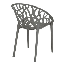 Πολυθρόνα Daren  pp σε ανθρακί απόχρωση 59x60x79,5εκ Πολυθρόνα Daren  pp σε ανθρακί απόχρωση 59x60x79,5εκ