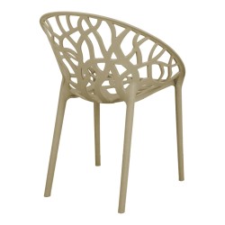 Πολυθρόνα Daren  pp σε cappuccino απόχρωση 59x60x79,5εκ Πολυθρόνα Daren  pp σε cappuccino απόχρωση 59x60x79,5εκ