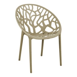 Πολυθρόνα Daren  pp σε cappuccino απόχρωση 59x60x79,5εκ Πολυθρόνα Daren  pp σε cappuccino απόχρωση 59x60x79,5εκ