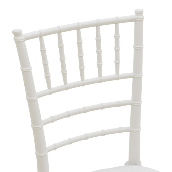 Καρέκλα Tiffany με μαξιλάρι pp σε λευκή απόχρωση 40x40x88εκ Καρέκλα Tiffany με μαξιλάρι pp σε λευκή απόχρωση 40x40x88εκ