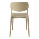 Καρέκλα Berdian  στοιβαζόμενη pp σε cappuccino απόχρωση 38x49x79εκ