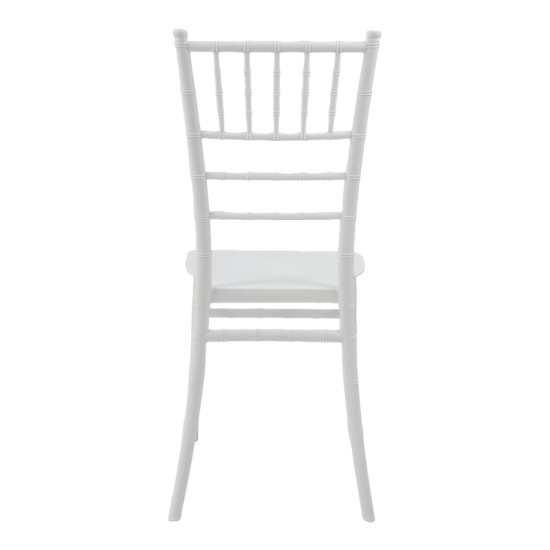 Καρέκλα Tiffany Ι  pp σε λευκή απόχρωση 38.5x46.5x87εκ