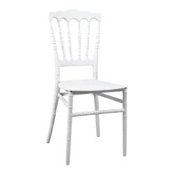 Καρέκλα Napoleon  pp λευκή 38,5x46,5x89εκ