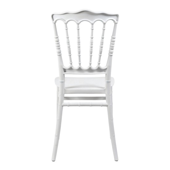 Καρέκλα Napoleon  pp λευκή 38,5x46,5x89εκ