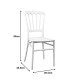 Καρέκλα Napoleon  pp λευκή 38,5x46,5x89εκ